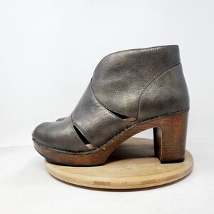 Dansko Delphina Ankle Bootie Womens 40‎ Bronze Metallic Leather Sandal Shoes
